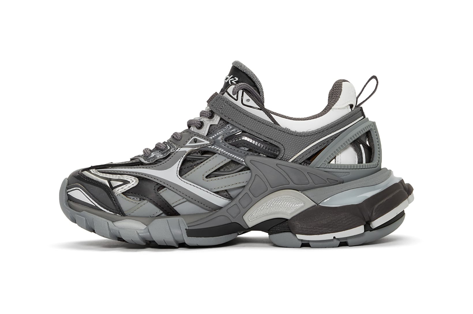 Balenciaga Rubber Track Nylon And Mesh Trainers in Lyst